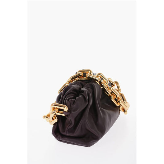 Bottega Veneta Leather THE CHAIN POUCH Bag with Magnetic Closure