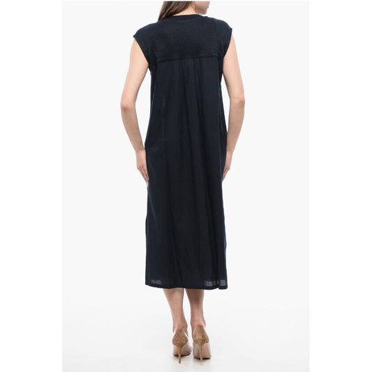 Woolrich V-neck Sleeveless Linen Dress