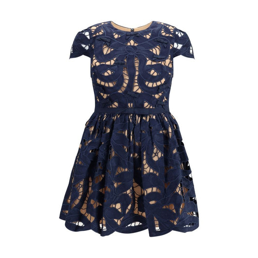 Self-Portrait Embroidered short Dress