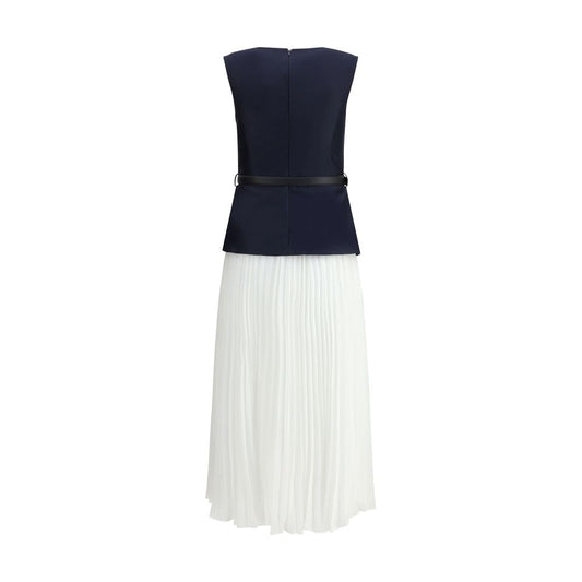 Self-Portrait Pleated midi Dress
