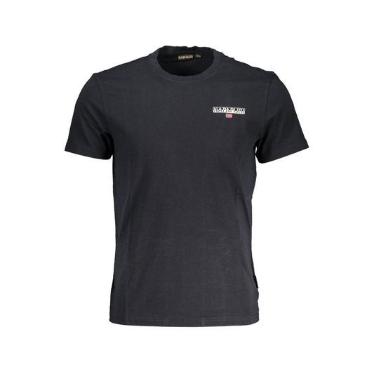 Napapijri Black Cotton T-Shirt