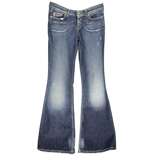 Phard Blue Cotton Jeans & Pant