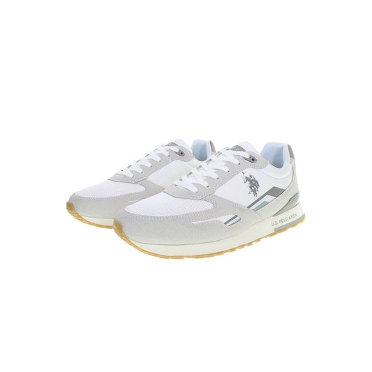 U.S. POLO ASSN. White Polyester Sneaker