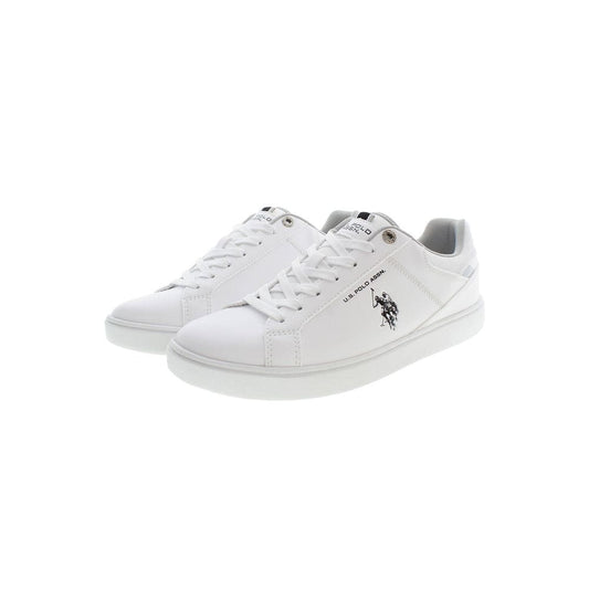 U.S. POLO ASSN. White Polyester Sneaker