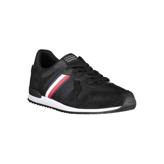 Tommy Hilfiger Black Polyester Sneaker