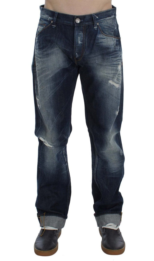 Acht W34 Acht Authentic Regular Fit Blue Wash Jeans