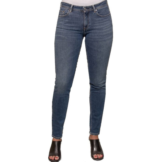 Acne Studios W27 Acne Studios Blå Konst Climb Mid Blue Cotton Denim Jeans