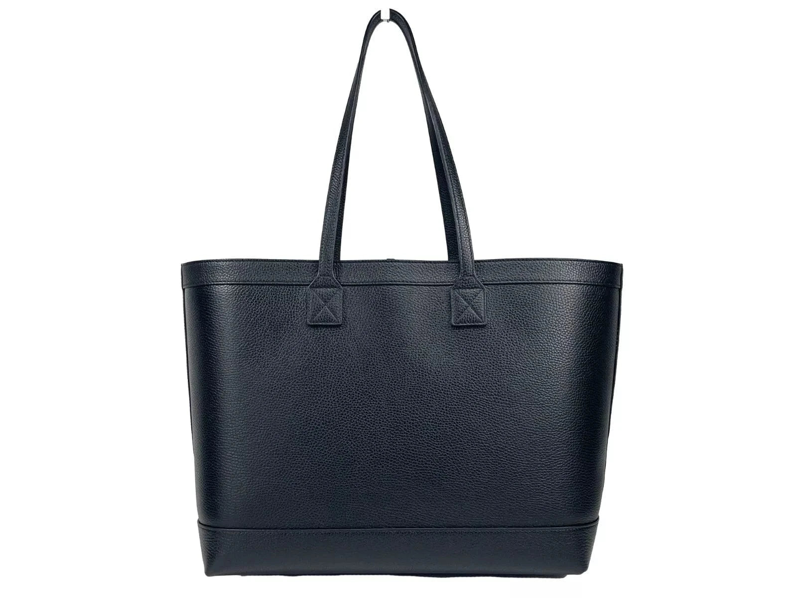Burberry Burberry Medium Grainy Leather Black Tote Bag Purse