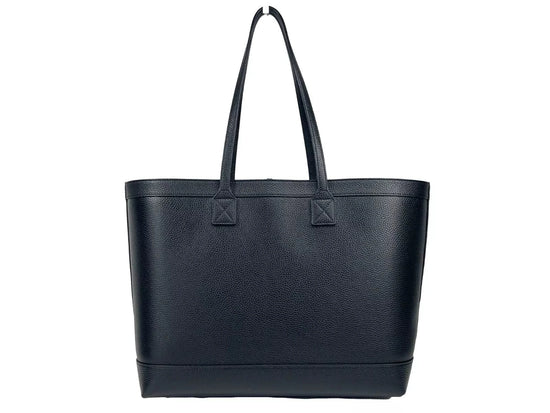 Burberry Burberry Medium Grainy Leather Black Tote Bag Purse