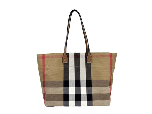 Burberry Burberry Medium London Check Tote Bag Purse Checkered