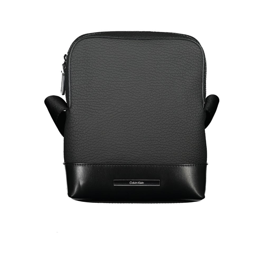 Calvin Klein Calvin Klein Sleek Black Shoulder Bag with Contrasting Details