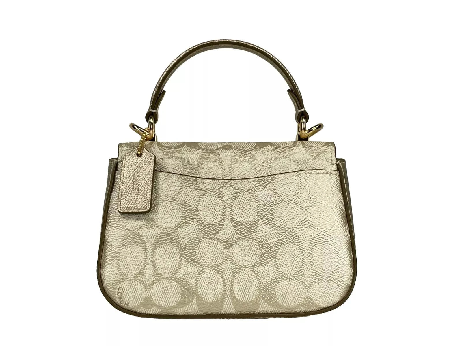 COACH COACH Lysa Top Handle Bag Crossbody Champagne Gold