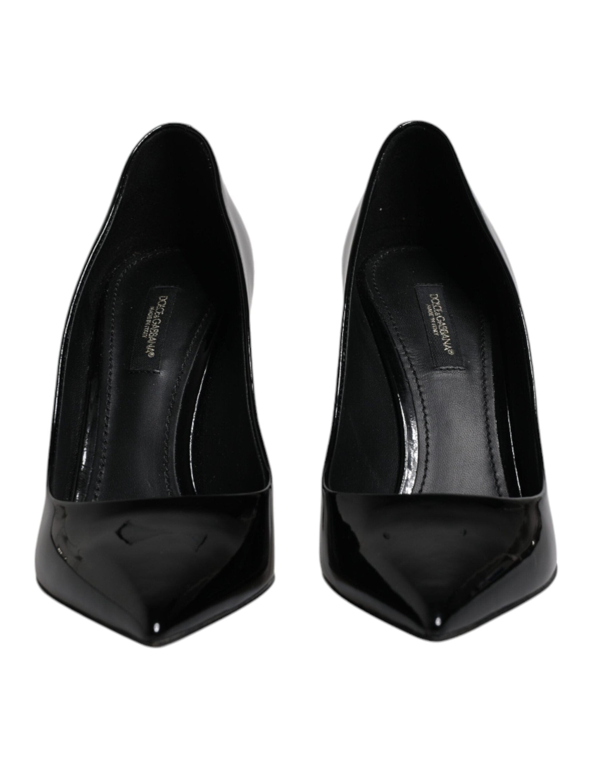 Dolce & Gabbana 37.5 Dolce & Gabbana Black Patent Leather High Heels Pumps Shoes