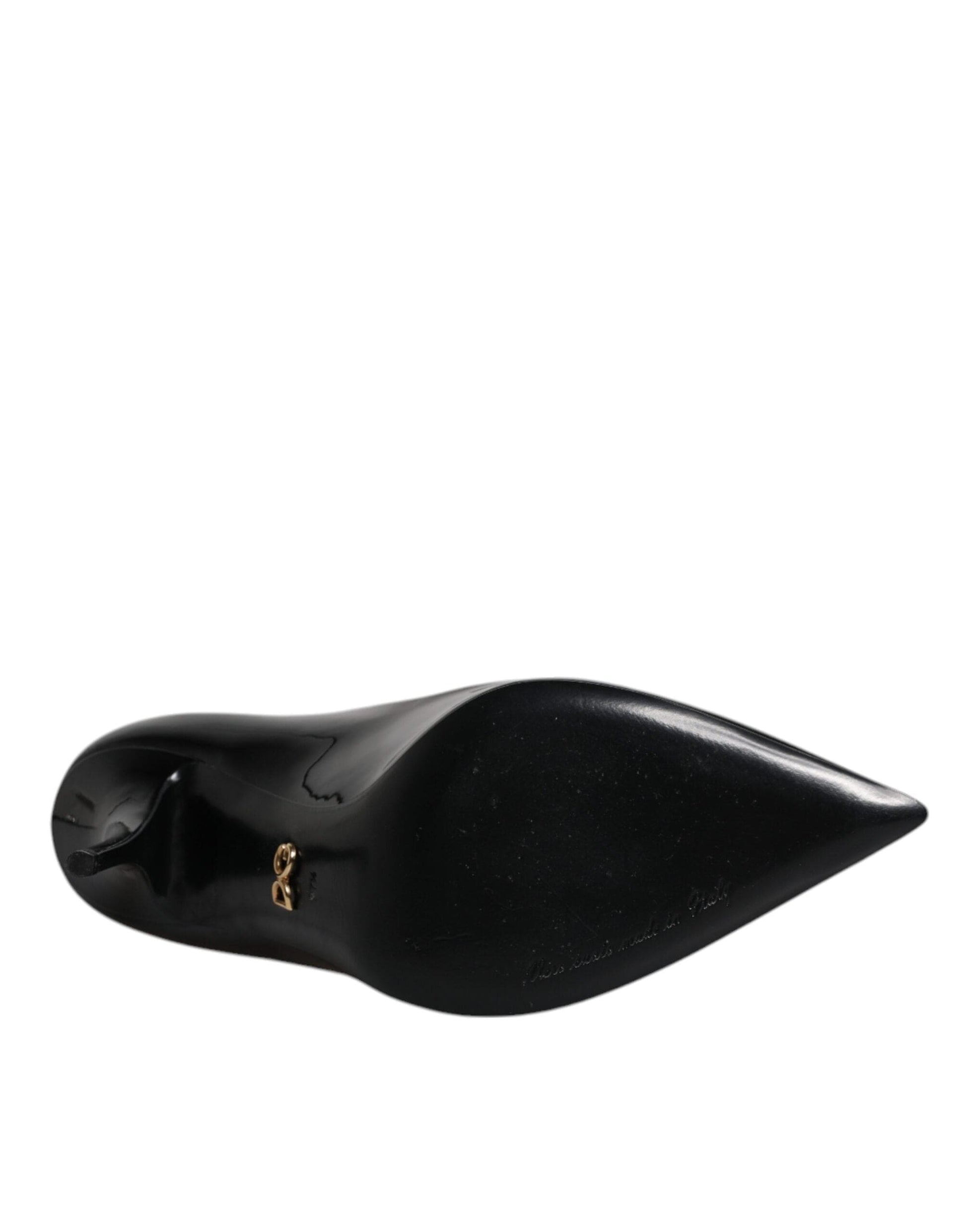 Dolce & Gabbana 37.5 Dolce & Gabbana Black Patent Leather High Heels Pumps Shoes