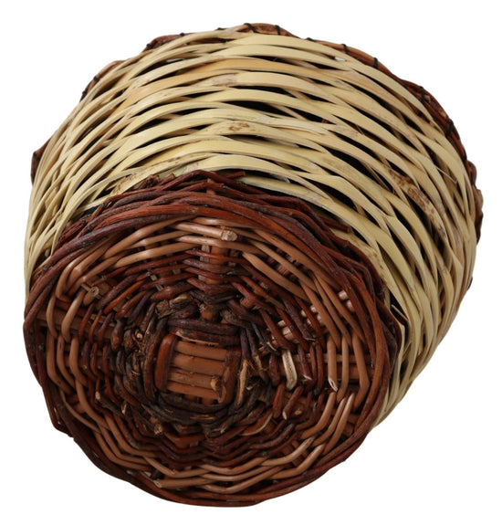 Dolce & Gabbana Dolce & Gabbana Chic Beige Wicker Basket Tote Bag