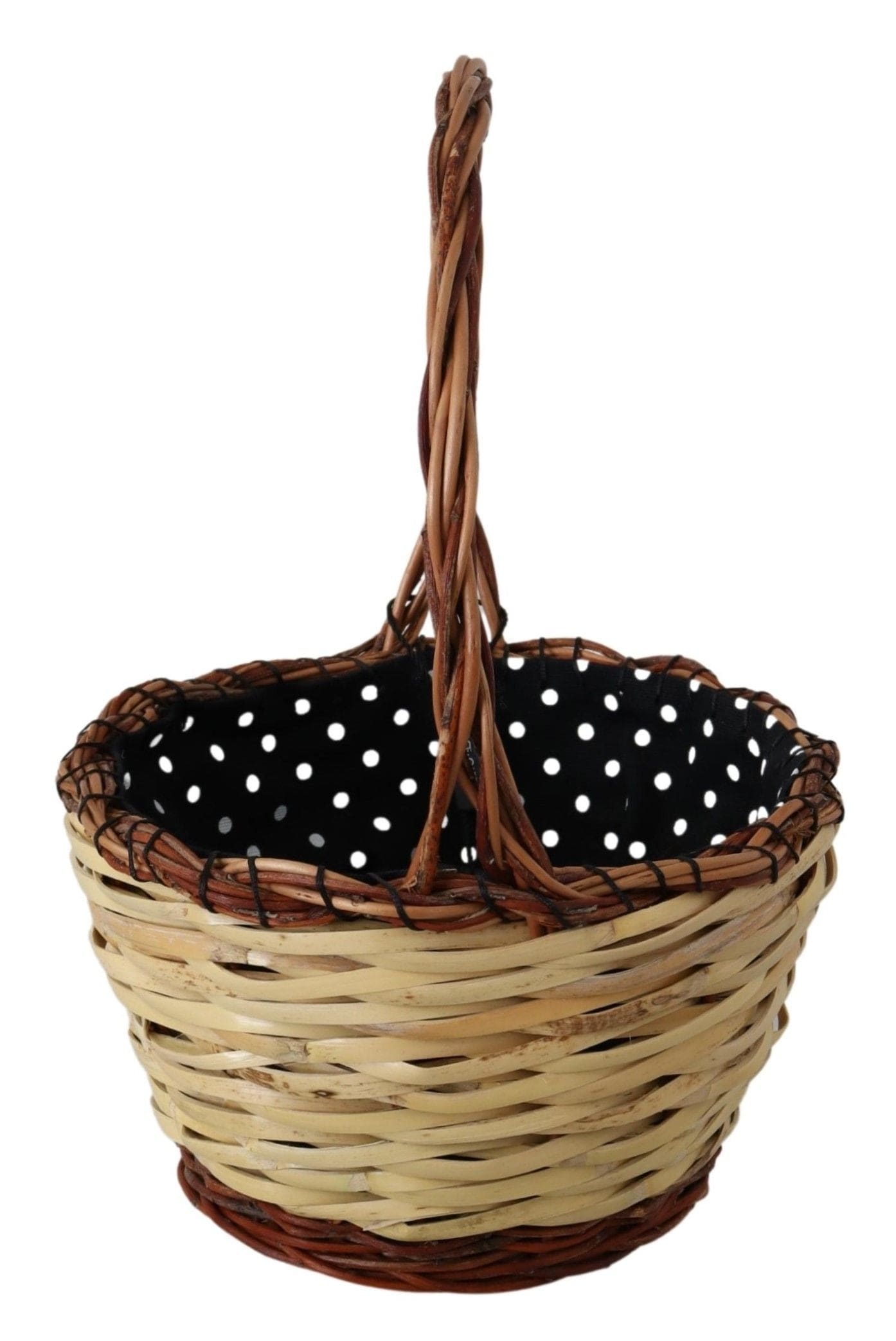 Dolce & Gabbana Dolce & Gabbana Chic Beige Wicker Basket Tote Bag