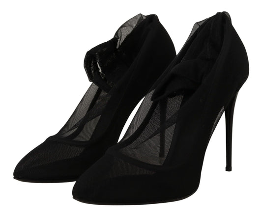 Dolce & Gabbana Dolce & Gabbana Elegant Black Stretch Socks Boots