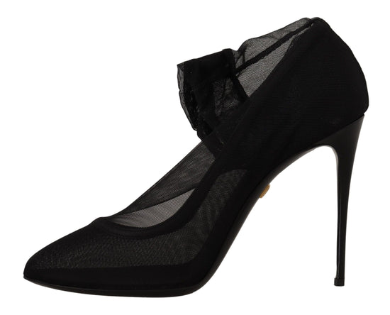 Dolce & Gabbana Dolce & Gabbana Elegant Black Stretch Socks Boots