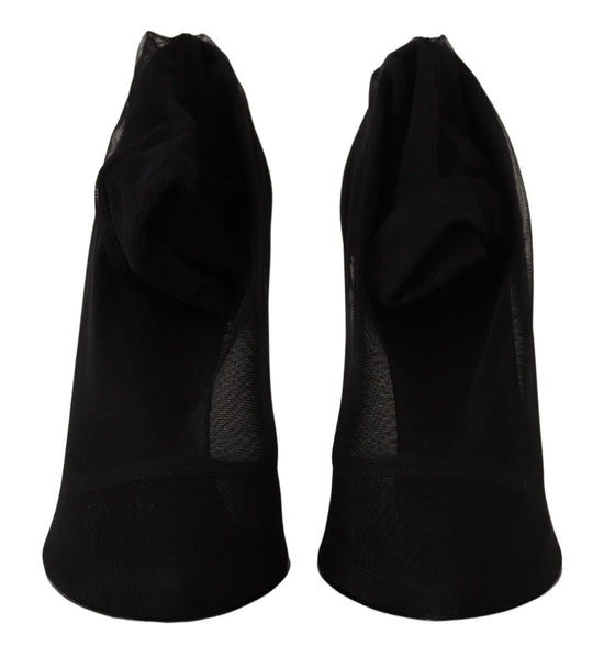 Dolce & Gabbana Dolce & Gabbana Elegant Black Stretch Socks Boots