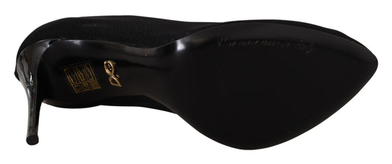 Dolce & Gabbana Dolce & Gabbana Elegant Black Stretch Socks Boots