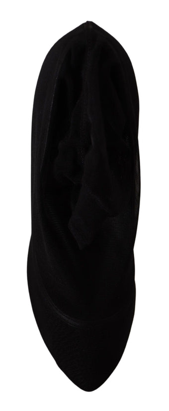 Dolce & Gabbana Dolce & Gabbana Elegant Black Stretch Socks Boots