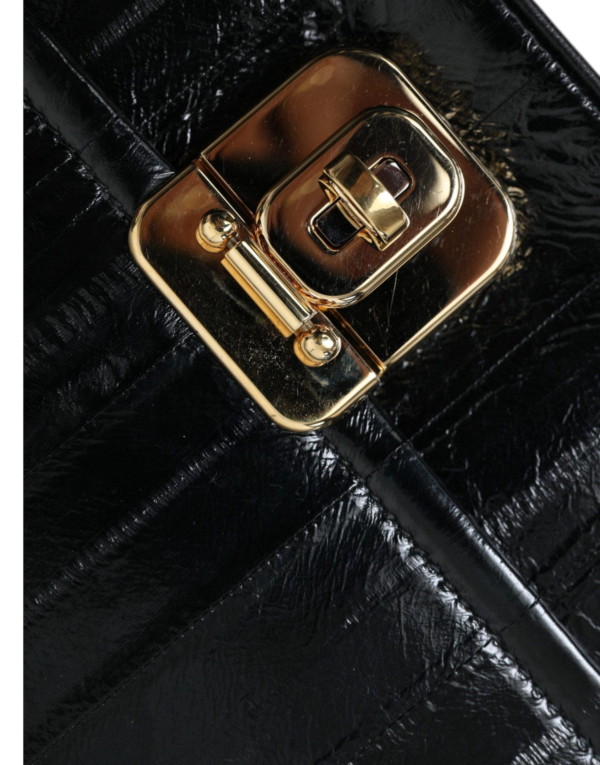 Dolce & Gabbana Dolce & Gabbana Elegant Eelskin Leather Shoulder Bag