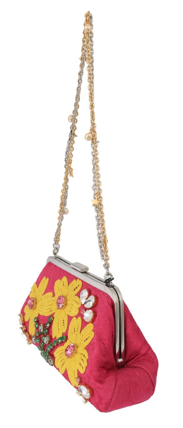 Dolce & Gabbana Dolce & Gabbana Elegant Evening Party Clutch in Pink