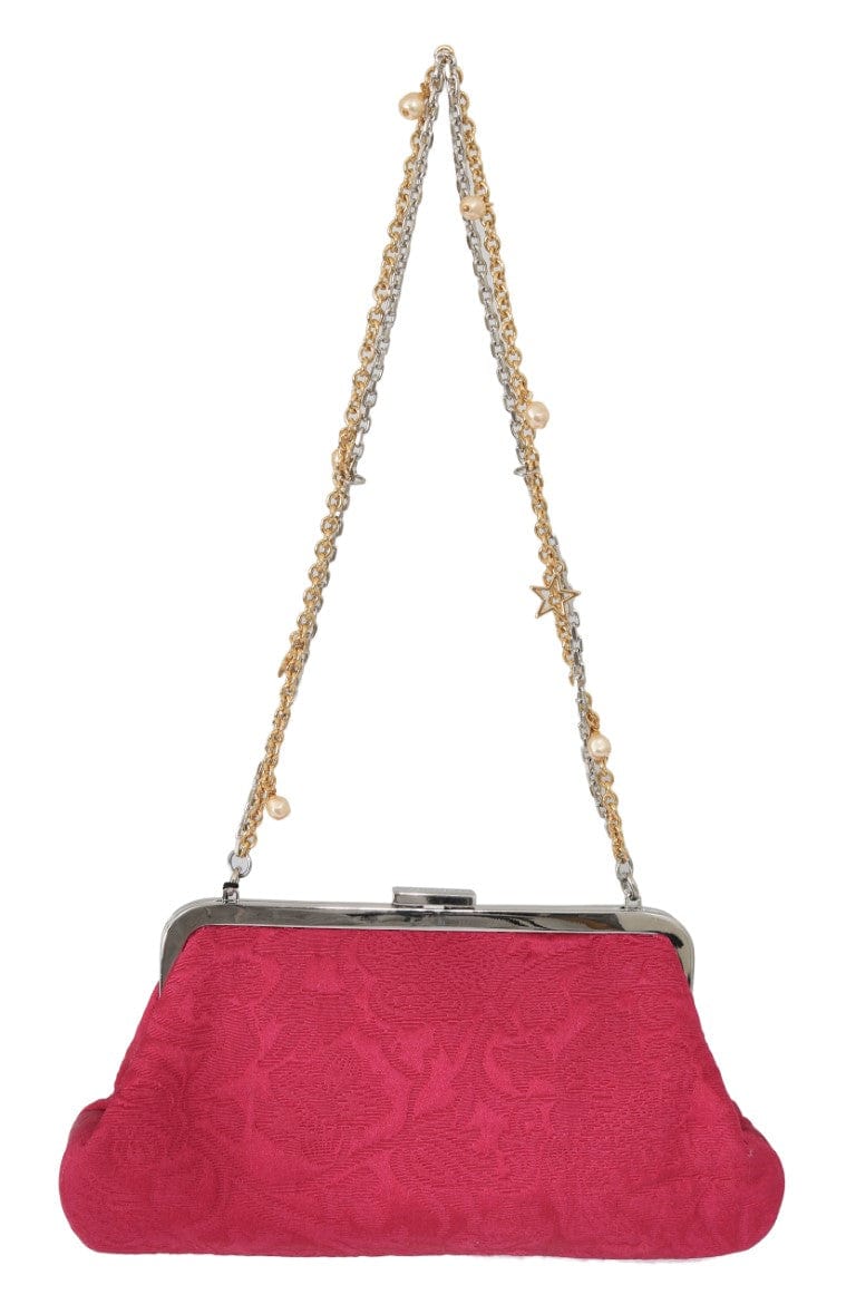 Dolce & Gabbana Dolce & Gabbana Elegant Evening Party Clutch in Pink