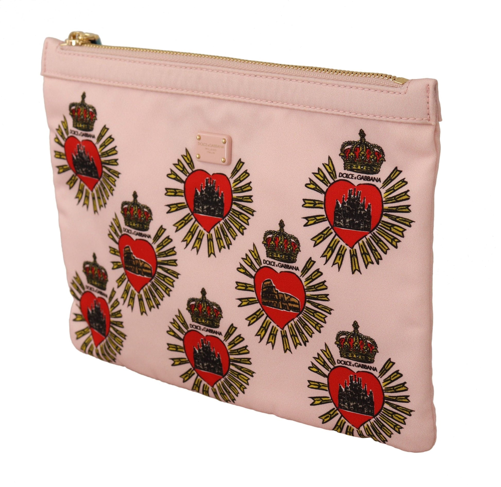 Dolce & Gabbana Dolce & Gabbana Elegant Pink Heart Clutch Wallet