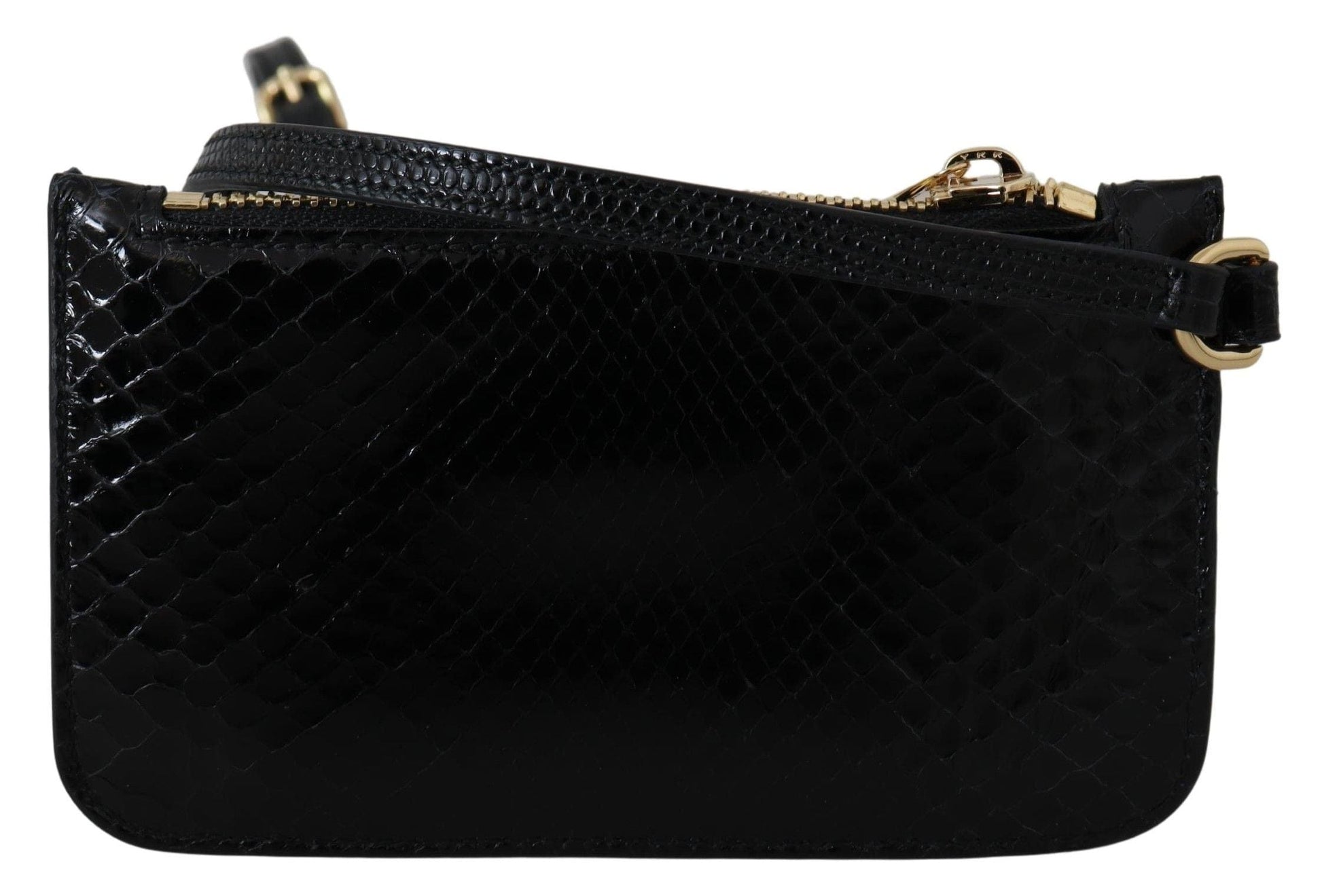Dolce & Gabbana Dolce & Gabbana Elegant Python Pattern Leather Wristlet Wallet