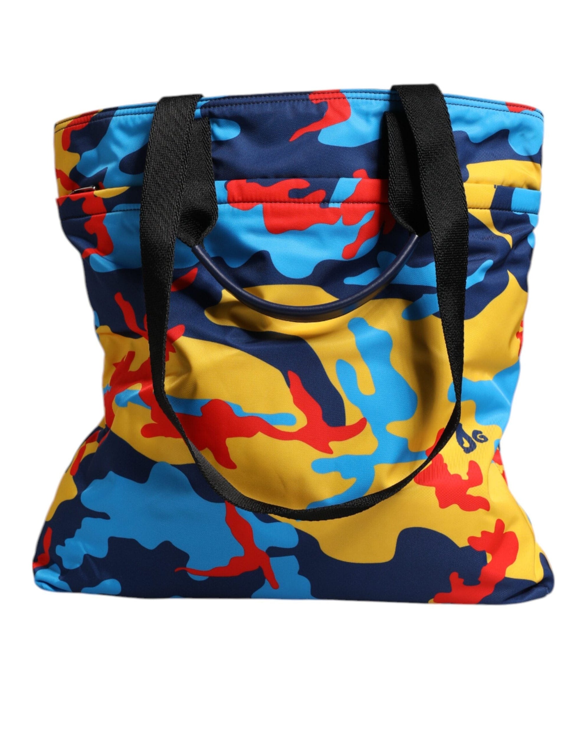 Dolce & Gabbana Dolce & Gabbana Multicolor Camouflage Nylon Shopping Tote Bag