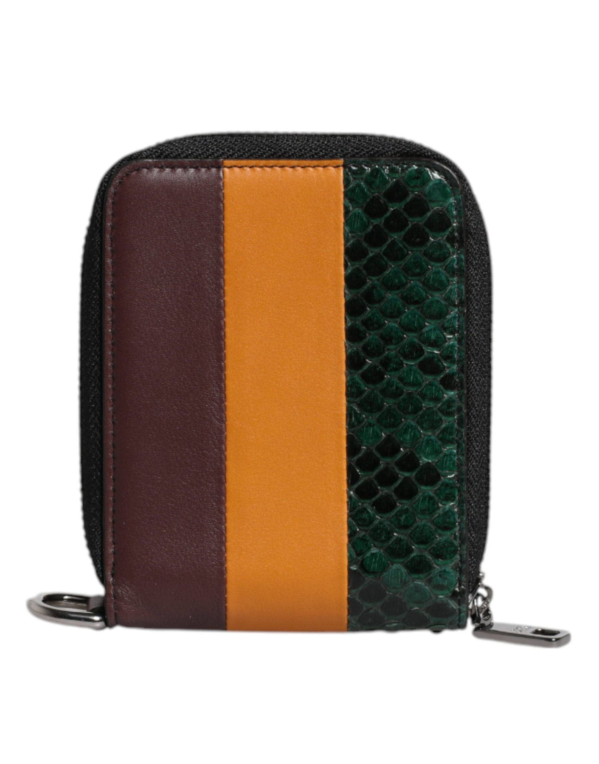 Dolce & Gabbana Dolce & Gabbana Multicolor Exotic Leather DG Bifold Card Holder Wallet