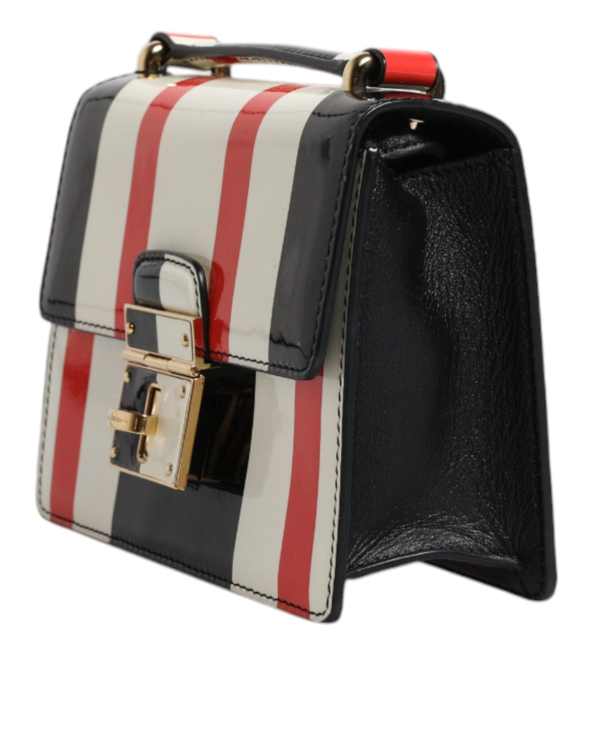 Dolce & Gabbana Dolce & Gabbana Multicolor Stripes Leather Crossbody Bag