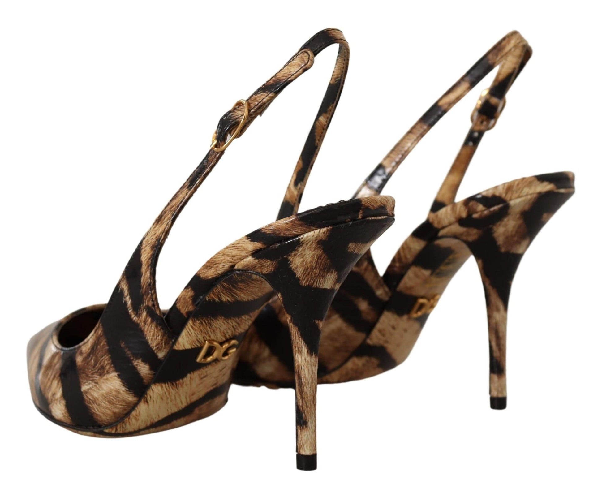 Dolce & Gabbana Dolce & Gabbana Tiger Pattern Slingback Heels Pumps
