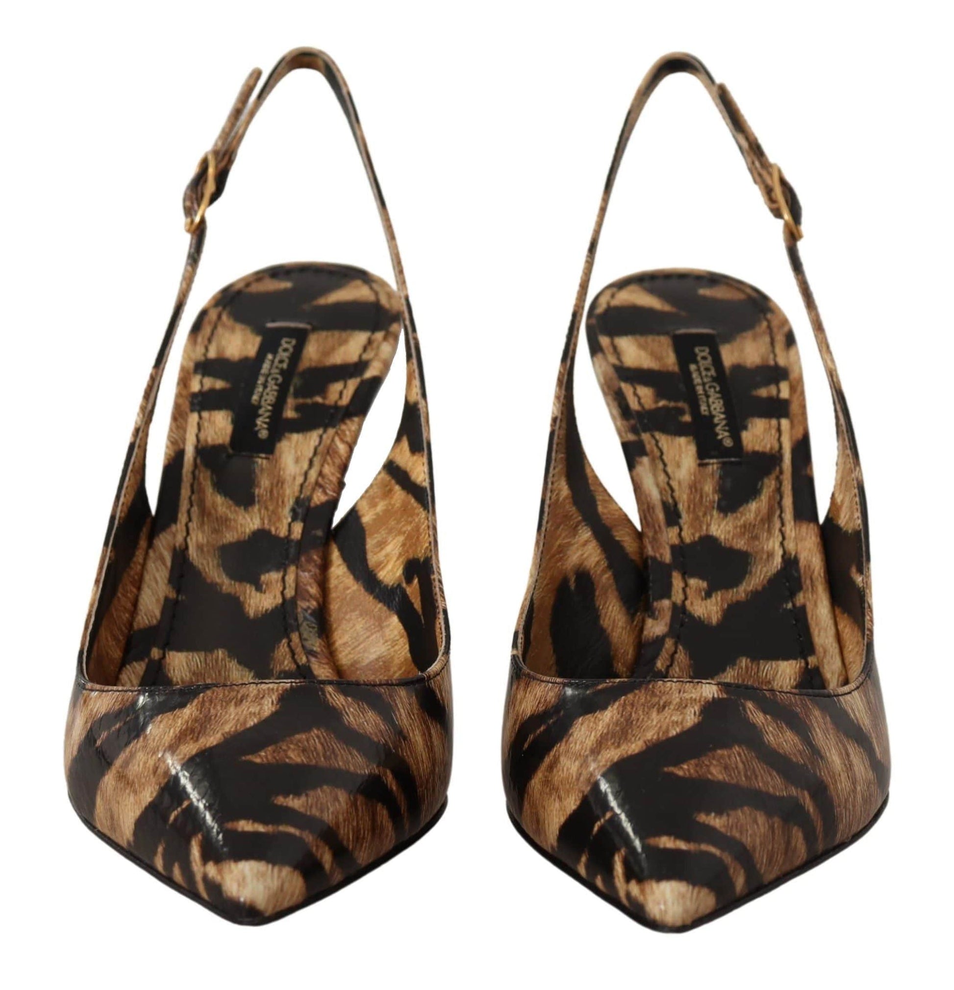 Dolce & Gabbana Dolce & Gabbana Tiger Pattern Slingback Heels Pumps