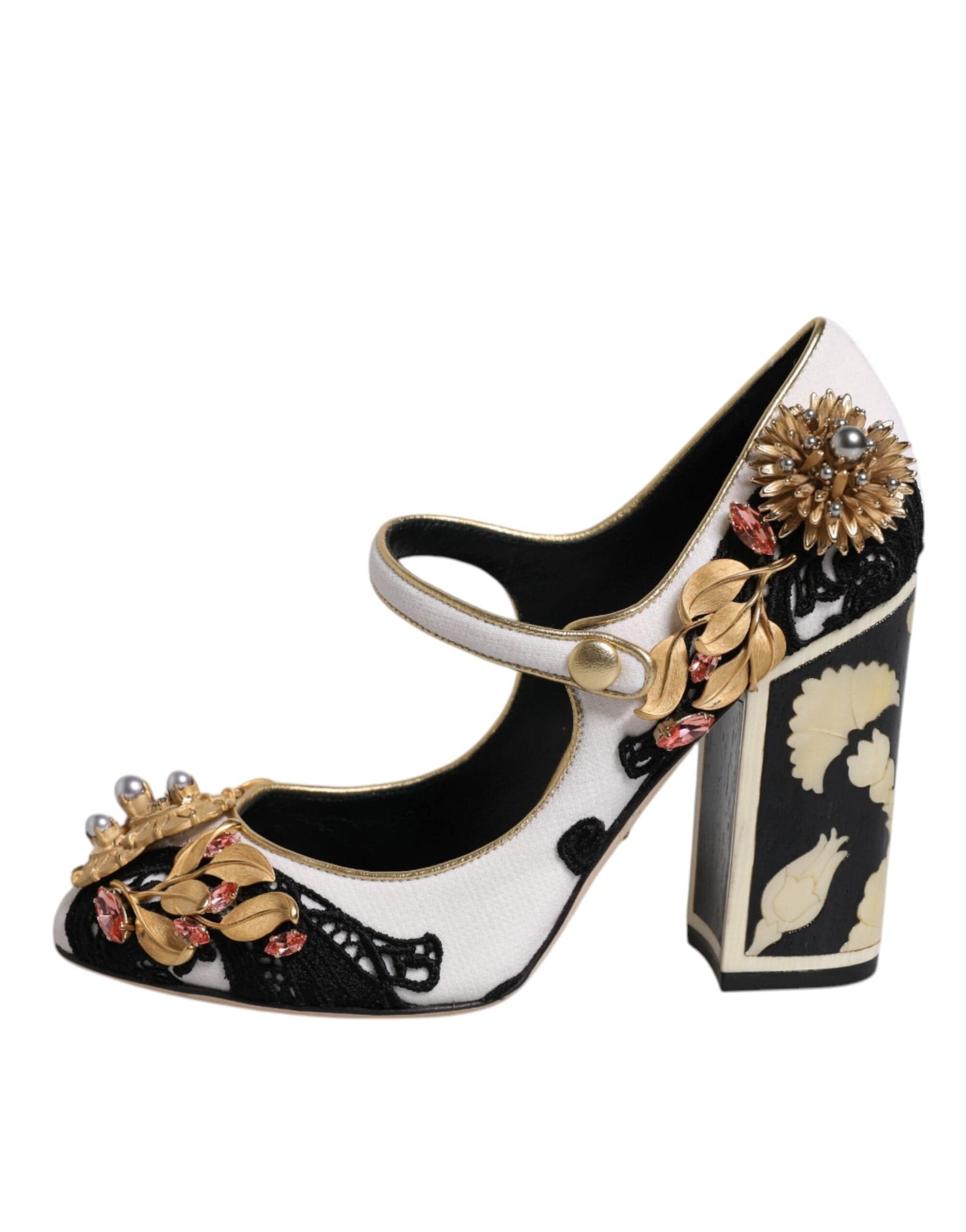 Dolce & Gabbana EU35.5/US5.5 Dolce & Gabbana Multicolor Embellished Heels Pumps Shoes