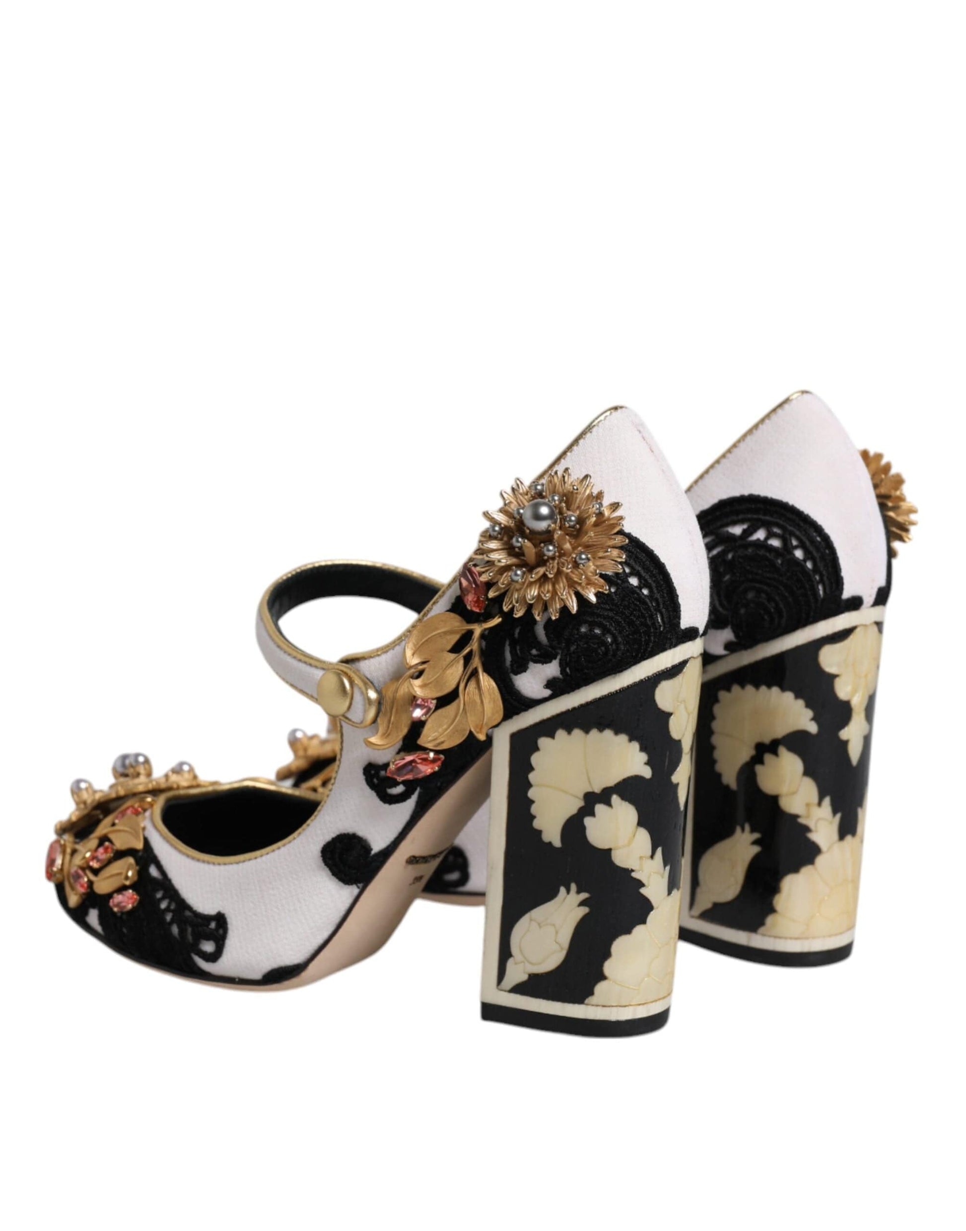 Dolce & Gabbana EU35.5/US5.5 Dolce & Gabbana Multicolor Embellished Heels Pumps Shoes
