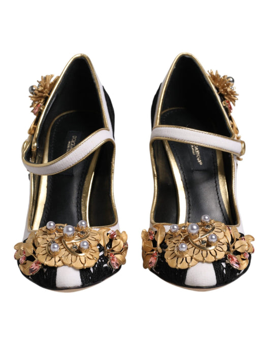 Dolce & Gabbana EU35.5/US5.5 Dolce & Gabbana Multicolor Embellished Heels Pumps Shoes