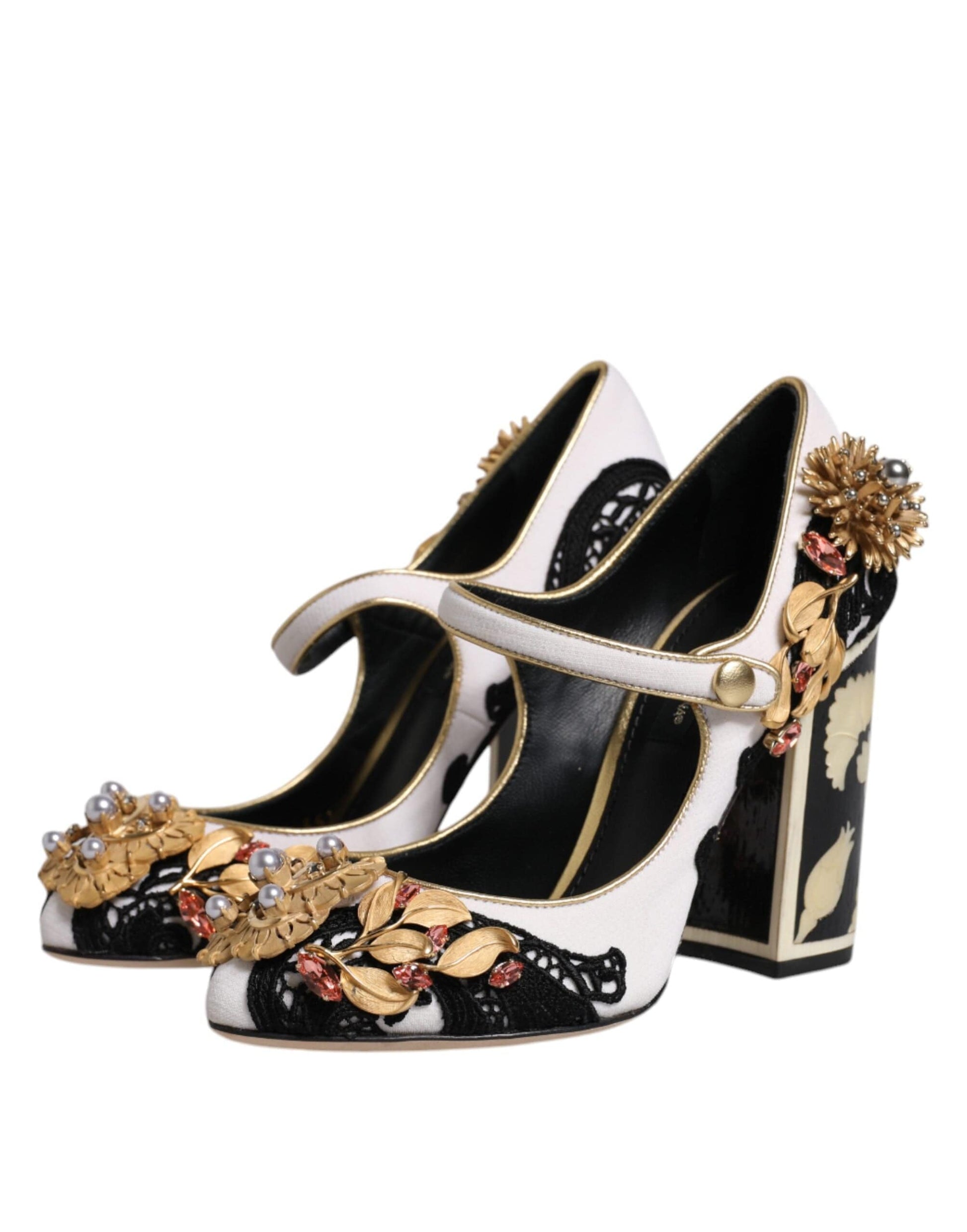 Dolce & Gabbana EU35.5/US5.5 Dolce & Gabbana Multicolor Embellished Heels Pumps Shoes