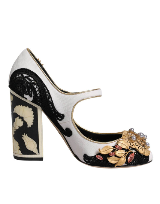 Dolce & Gabbana EU35.5/US5.5 Dolce & Gabbana Multicolor Embellished Heels Pumps Shoes