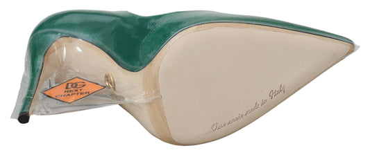 Dolce & Gabbana EU36/US5.5 Dolce & Gabbana Emerald Elegance Leather Heels Pumps