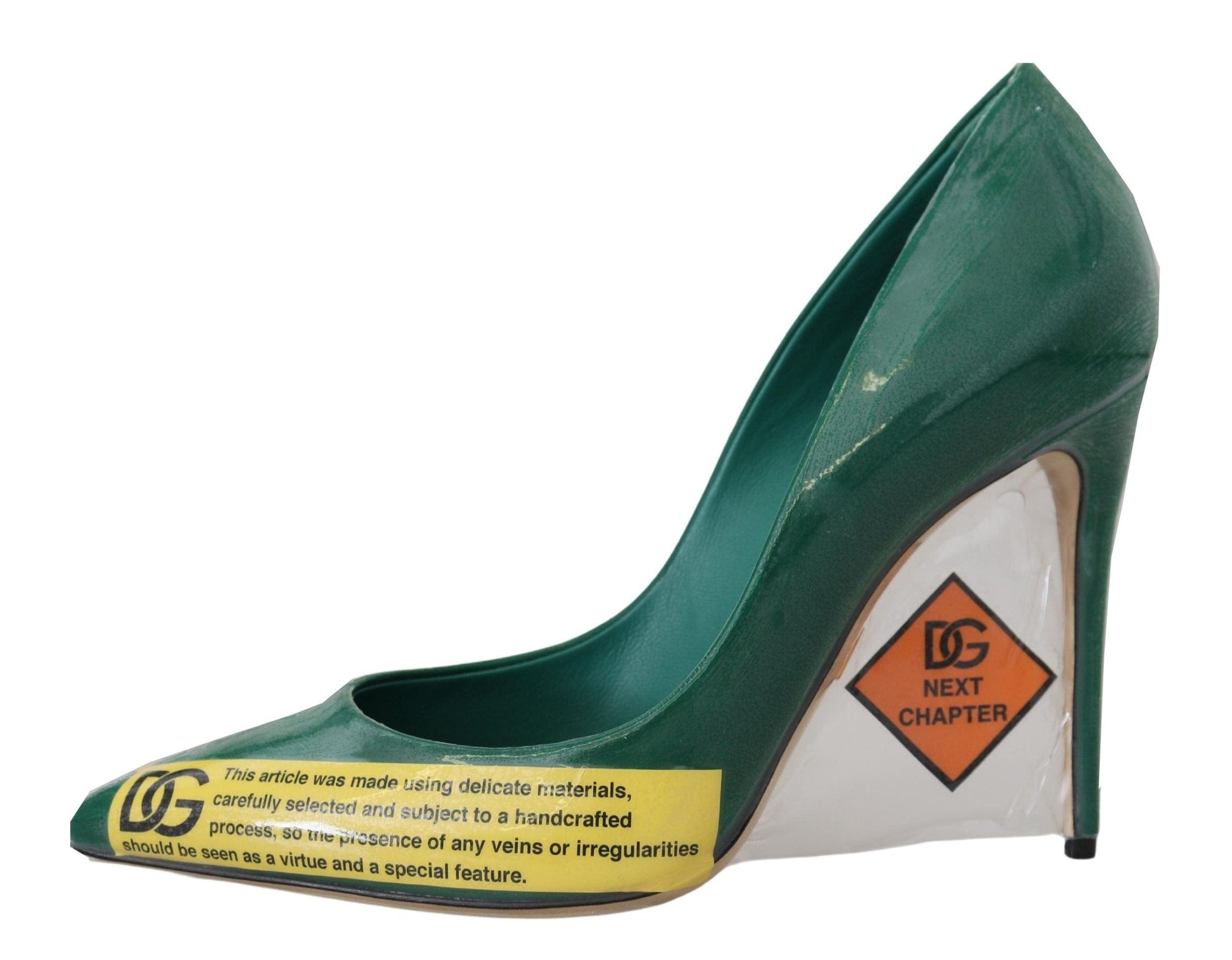 Dolce & Gabbana EU36/US5.5 Dolce & Gabbana Emerald Elegance Leather Heels Pumps