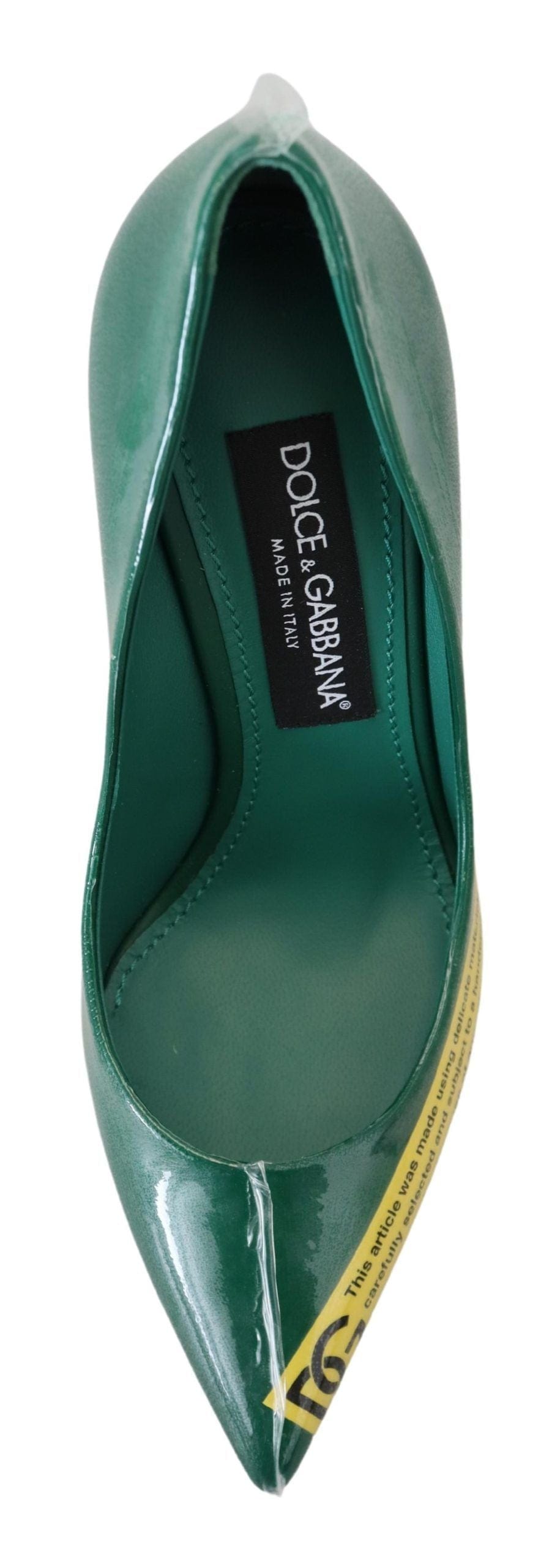 Dolce & Gabbana EU36/US5.5 Dolce & Gabbana Emerald Elegance Leather Heels Pumps