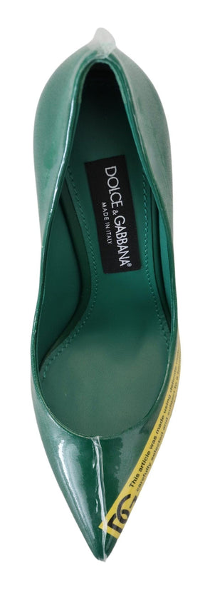 Dolce & Gabbana EU36/US5.5 Dolce & Gabbana Emerald Elegance Leather Heels Pumps