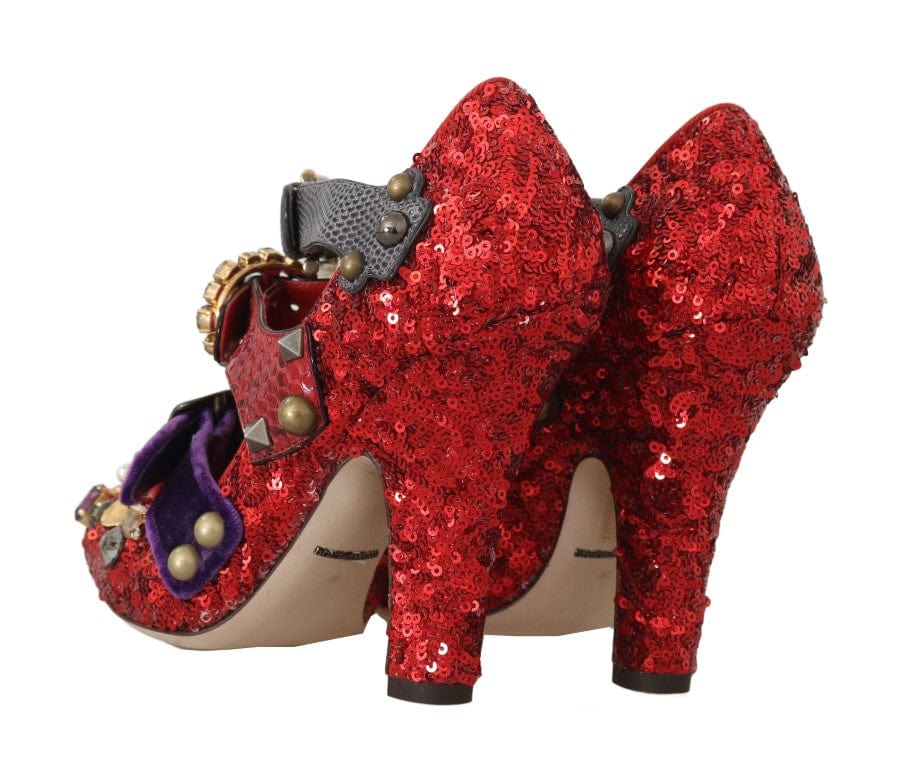 Dolce & Gabbana EU36/US5.5 Dolce & Gabbana Red Bellucci Alta Moda Embellished Pumps
