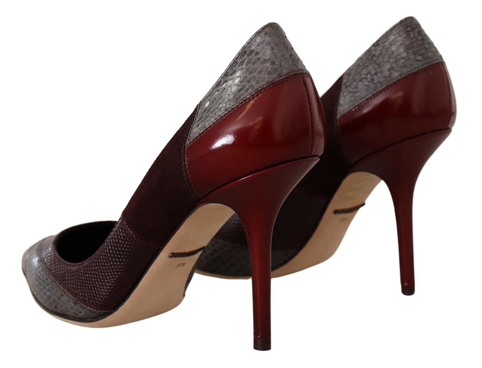 Dolce & Gabbana EU37.5/US7 Dolce & Gabbana Multicolor Exotic Leather Heels Pumps