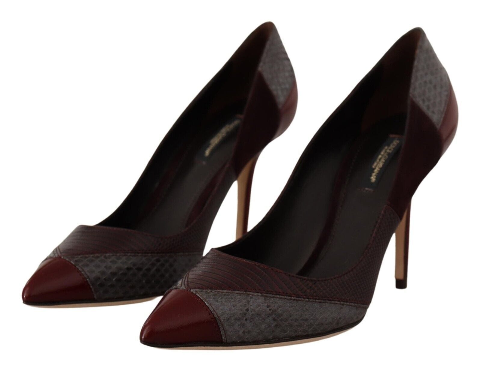 Dolce & Gabbana EU37.5/US7 Dolce & Gabbana Multicolor Exotic Leather Heels Pumps