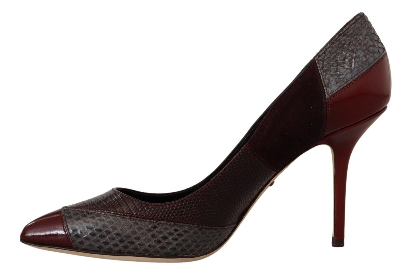 Dolce & Gabbana EU37.5/US7 Dolce & Gabbana Multicolor Exotic Leather Heels Pumps