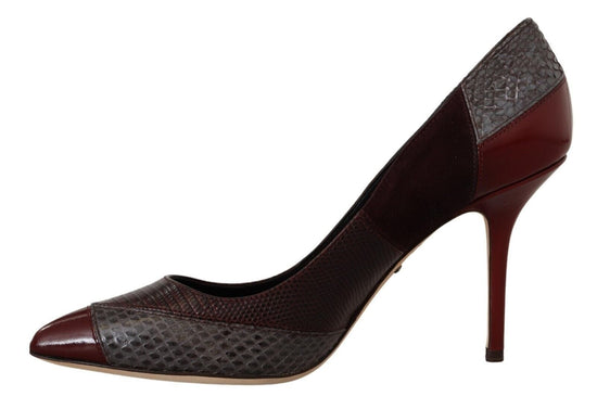 Dolce & Gabbana EU37.5/US7 Dolce & Gabbana Multicolor Exotic Leather Heels Pumps