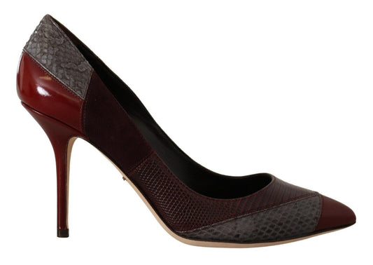 Dolce & Gabbana EU37.5/US7 Dolce & Gabbana Multicolor Exotic Leather Heels Pumps